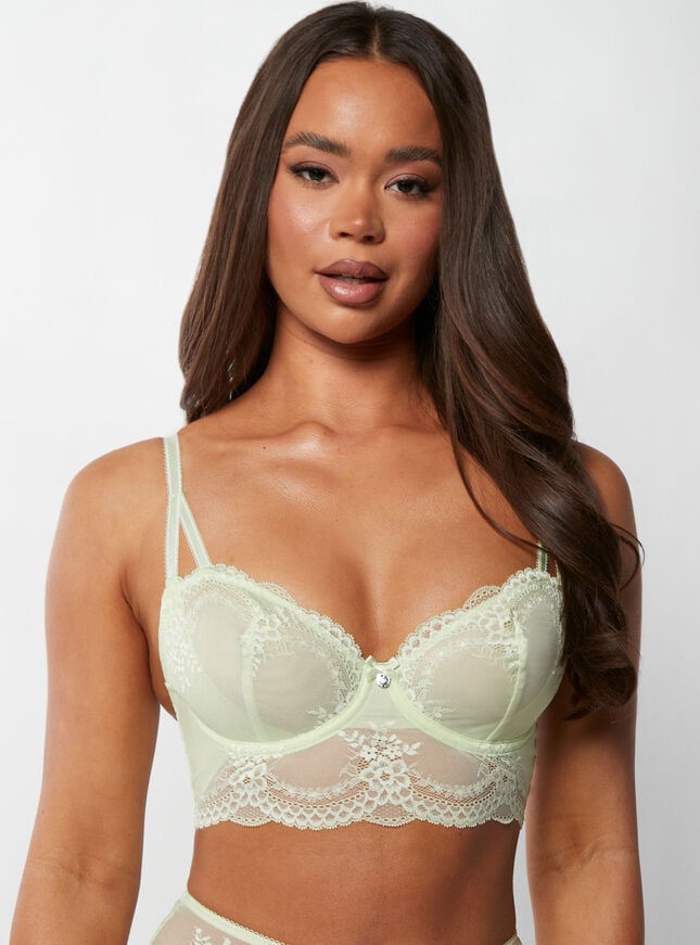 Boux Avenue Lauryl Longline Bra - Pistachio