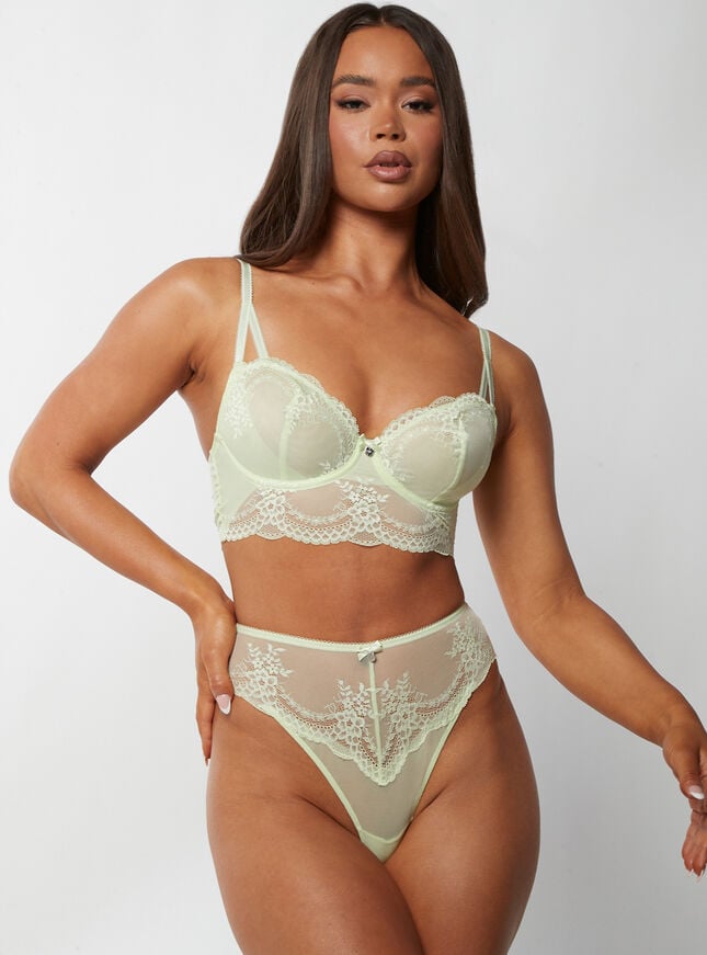 Boux Avenue Lauryl Longline Bra - Pistachio