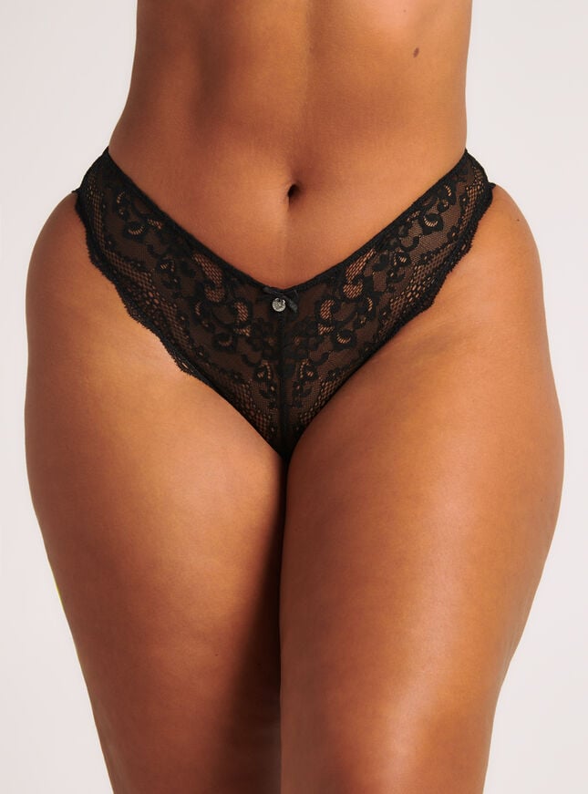 boux avenue Leah brazilian knickers - Black