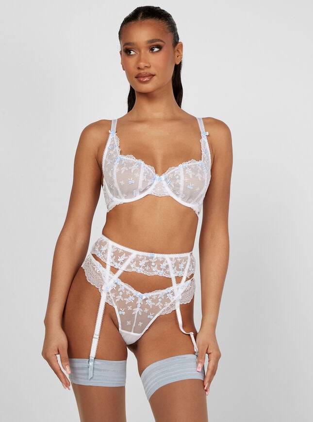 Boux Avenue Leyla Suspenders - White Mix