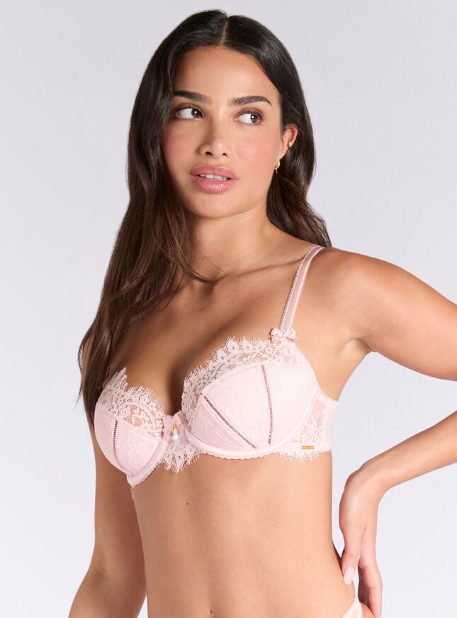 boux avenue Lillian lace balconette bra - Light Pink