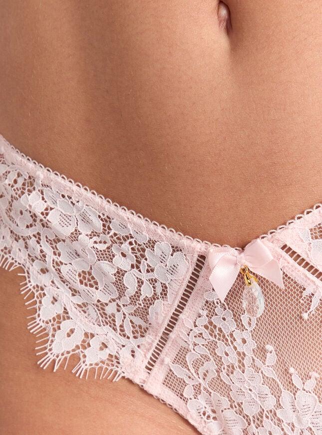 Boux Avenue Lillian Lace Thong - Light Pink