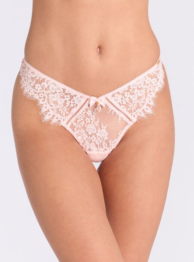 boux avenue Lillian lace thong - Light Pink