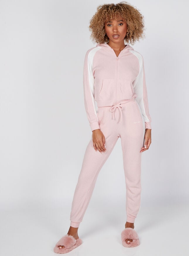 boux avenue Lillie waffle jogger - Pink Mix