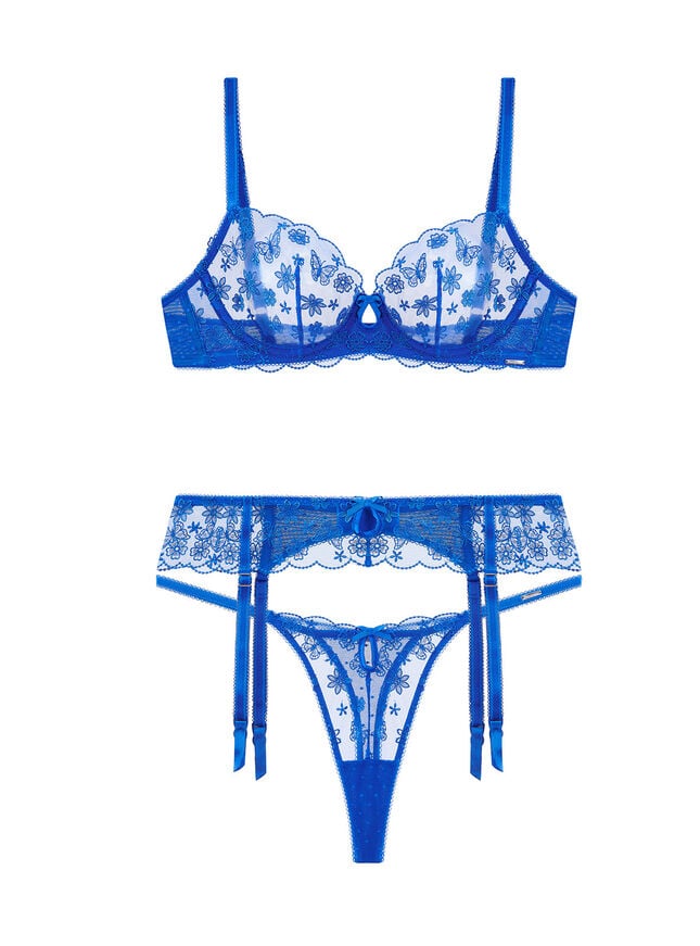Boux Avenue Lorelei Suspender - Cobalt Blue