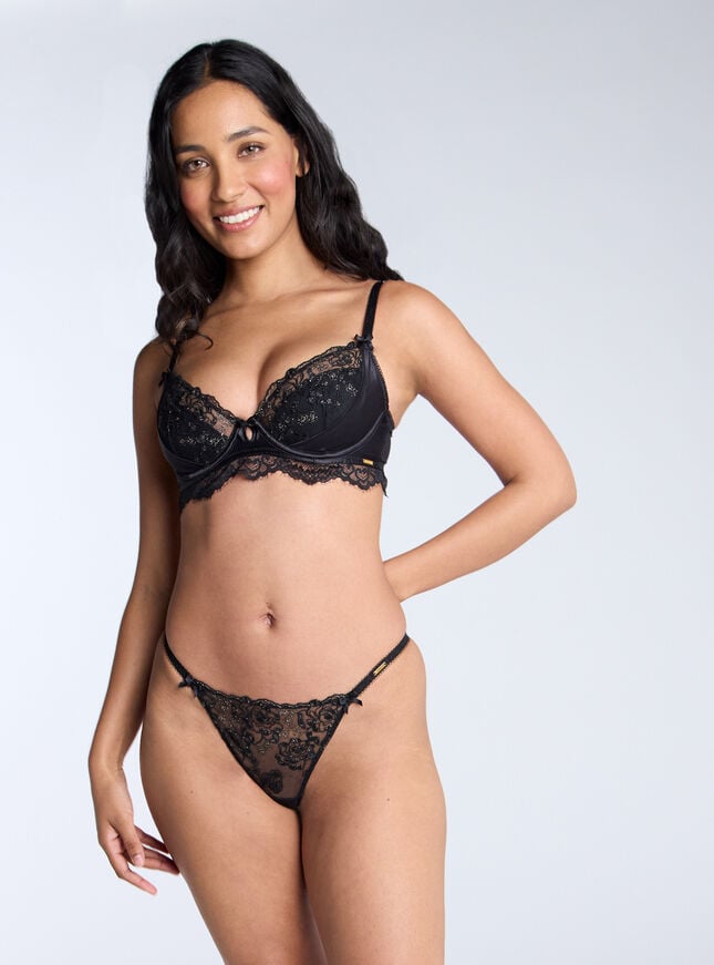 Boux Avenue Luna Tanga Briefs - Black Mix