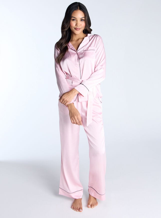 boux avenue Luxe satin pyjama trousers - Light Pink