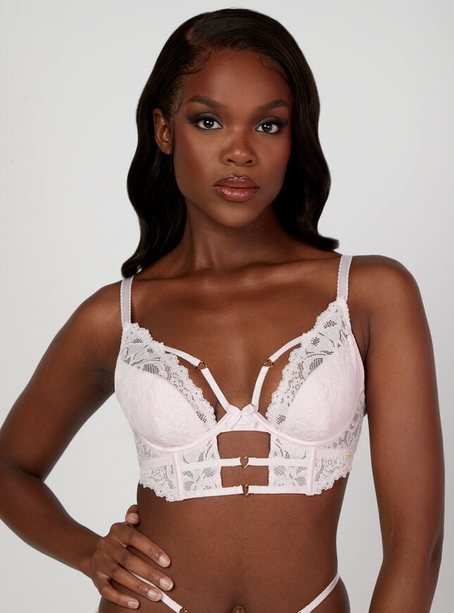 Boux Avenue Macy Plunge Bra - Blush Pink