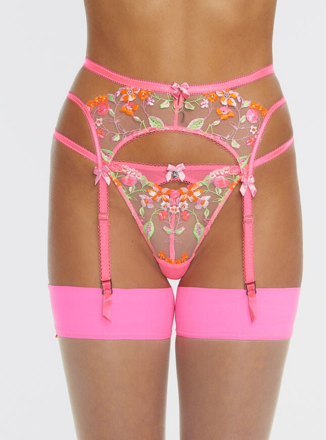 boux avenue Marisol suspender belt - Pink Mix