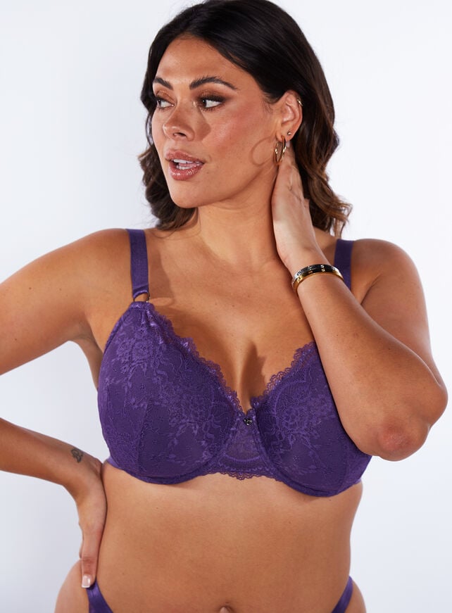 boux avenue Micaela balconette bra - Deep Purple