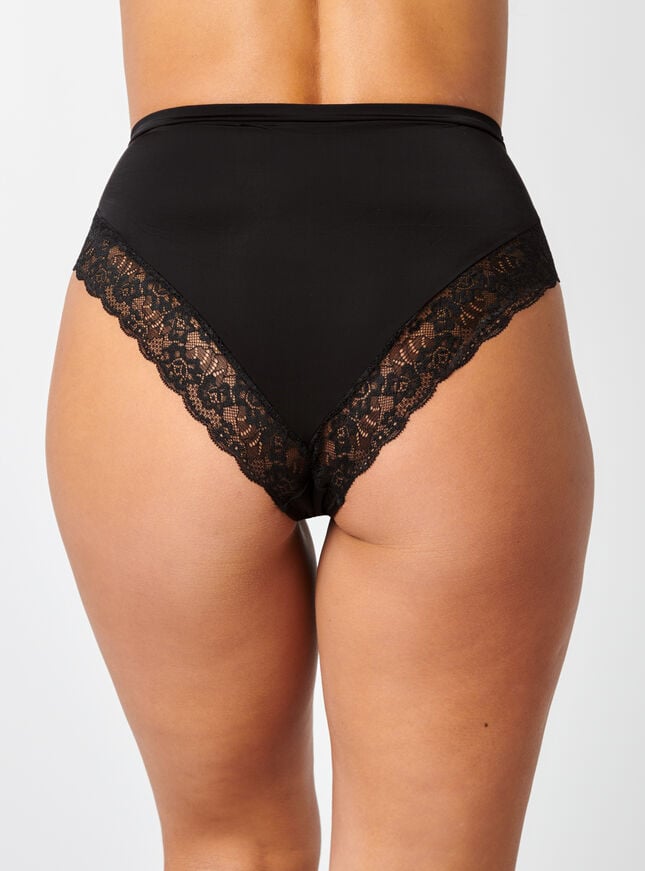 Boux Avenue Microfibre High Waist Briefs - Black