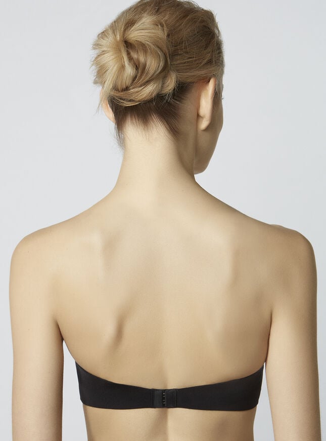 Boux Avenue Microfibre Moulded Strapless Bra - Black