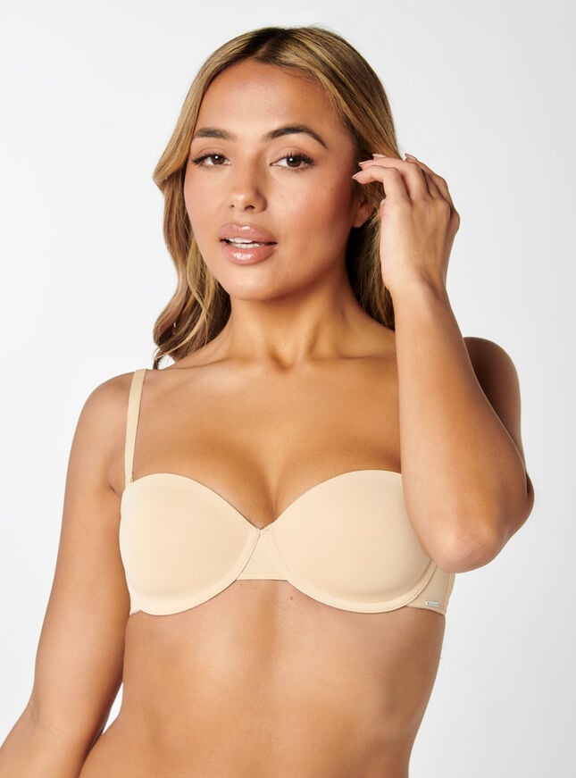 Boux Avenue Microfibre Strapless Bra - Nude