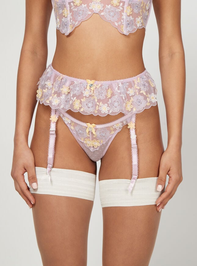 Boux Avenue Millie Suspenders - Lavender Mix