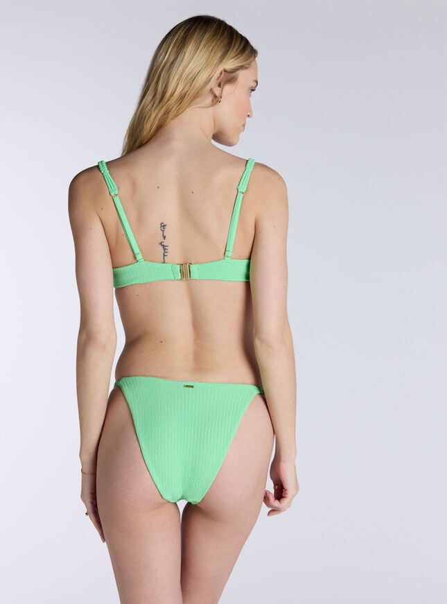 Boux Avenue Mirano Textured Bikini Bottoms - Green