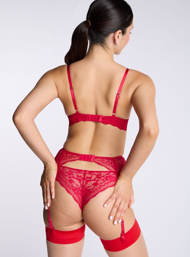 Boux Avenue Mollie Suspender - Strawberry