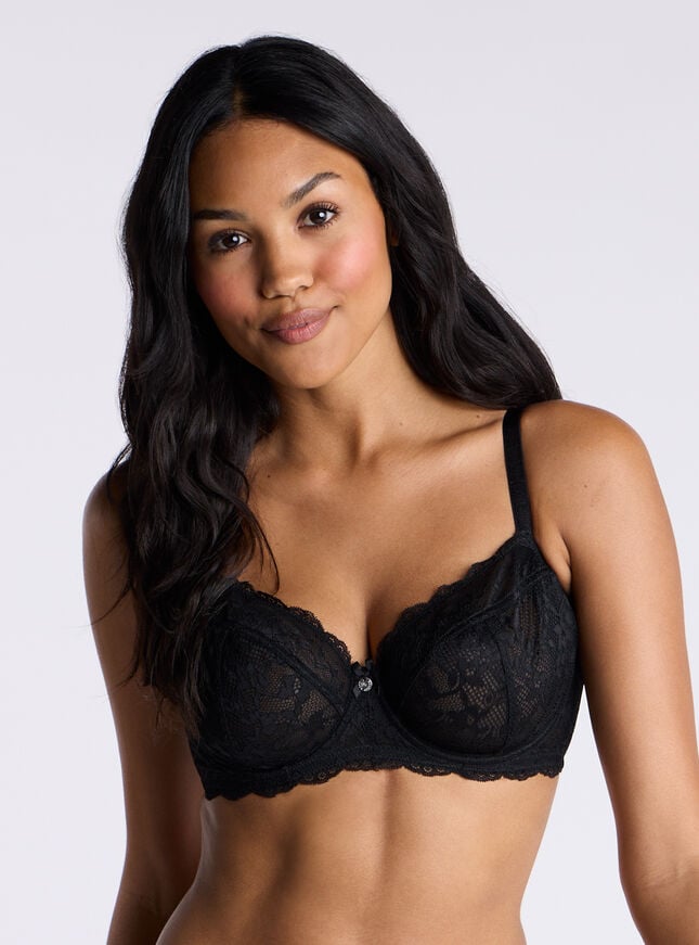 boux avenue Mollie unpadded balconette bra - Black