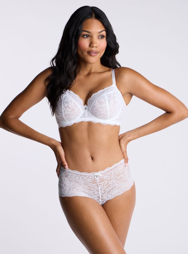 Boux Avenue Mollie Unpadded Balconette Bra - White