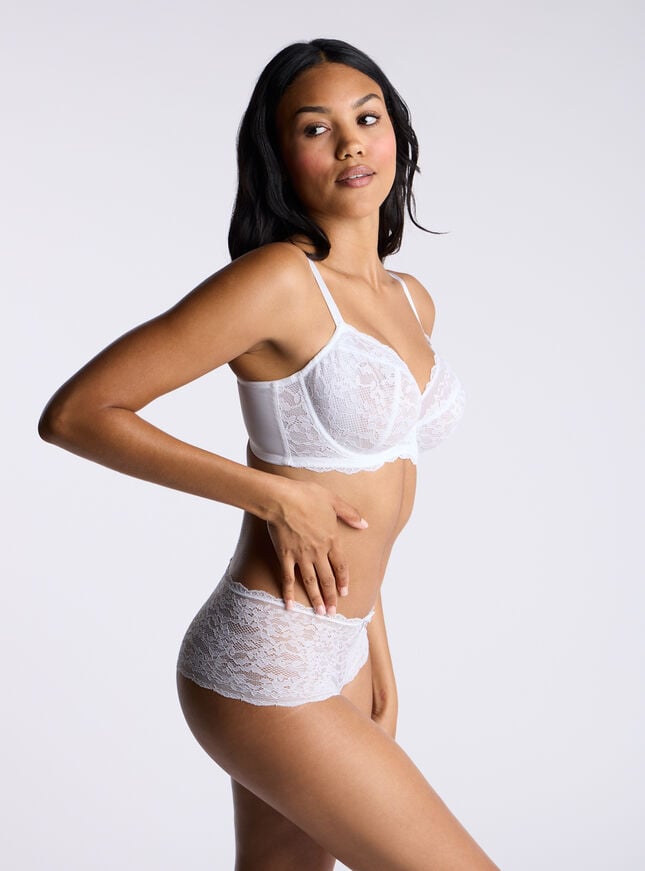 Boux Avenue Mollie Unpadded Balconette Bra - White