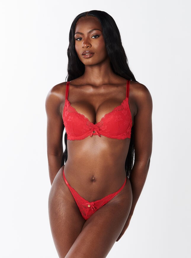 Boux Avenue Octavia Tanga Briefs - Strawberry