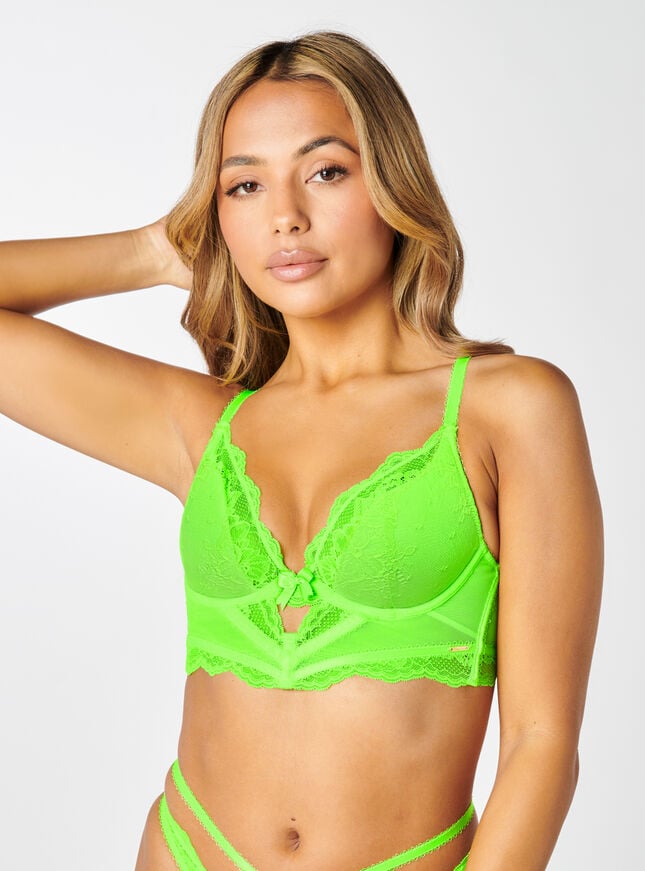 boux avenue Orlah longline bra - Neon Green