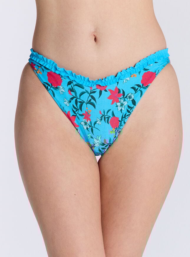 boux avenue Paradiso floral bikini bottoms - Aqua
