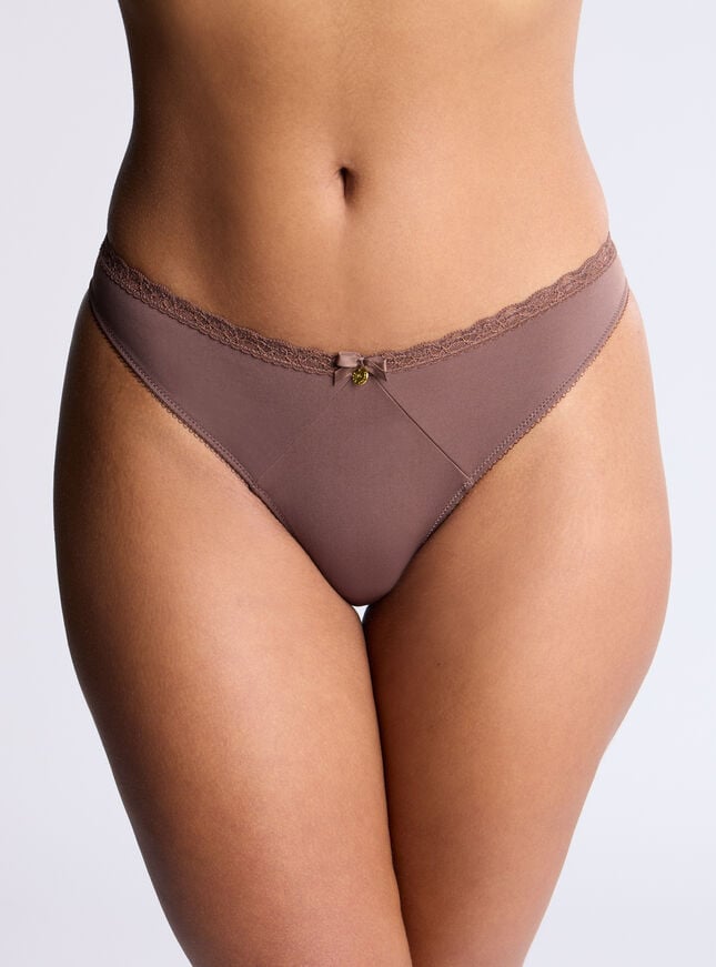 boux avenue Petra microfibre briefs - Brown Mix
