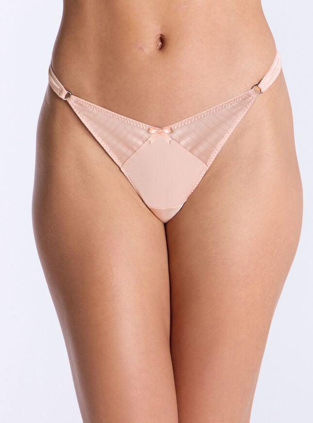 boux avenue Phoenix satin thong - Blush