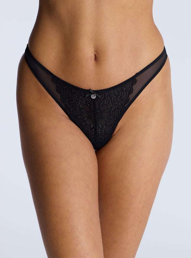 boux avenue Piper thong - Black