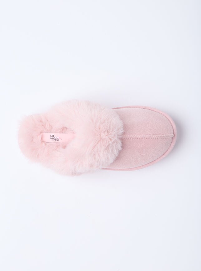 Boux Avenue Platform Mule Slippers - Powder Pink