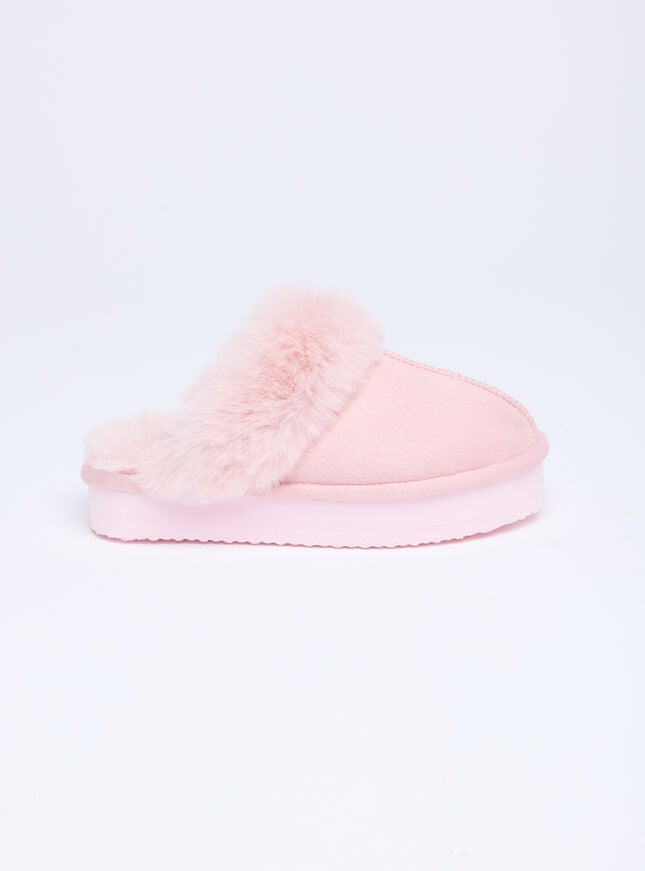 Boux Avenue Platform Mule Slippers - Powder Pink