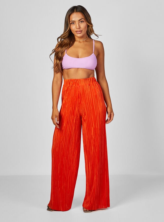 Boux Avenue Plisse Beach Trousers - Orange