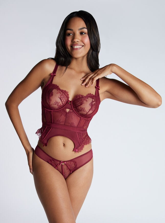 Boux Avenue Rhea Briefs - Wine