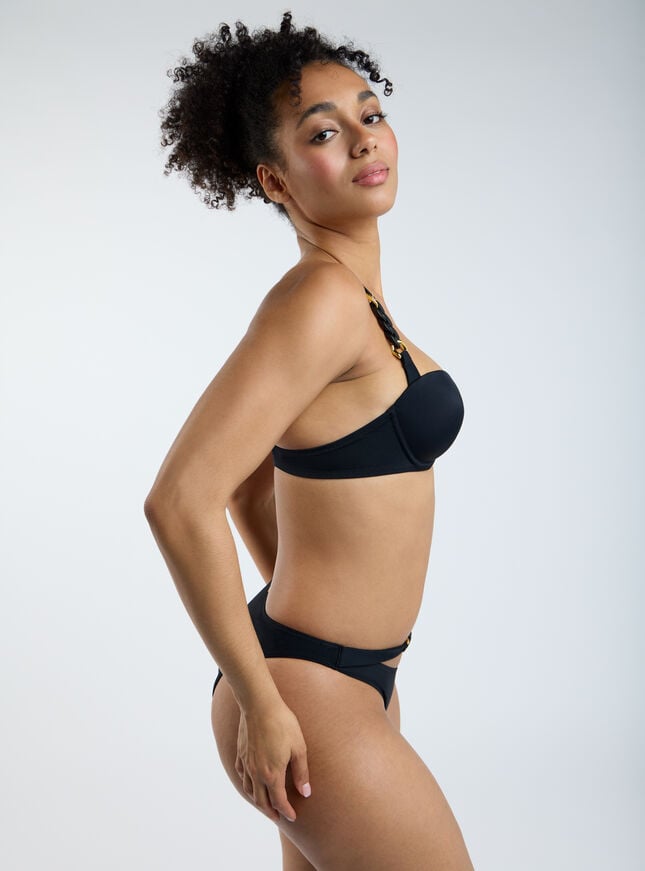 Boux Avenue Rio Chain Balconette Bikini Top - Black