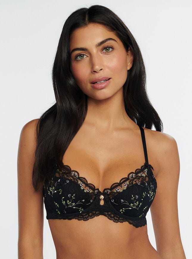 Boux Avenue Rosalie Balconette Bra - Black