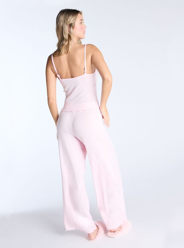 Boux Avenue Rosebud Ribbed Pyjama Set - Pink