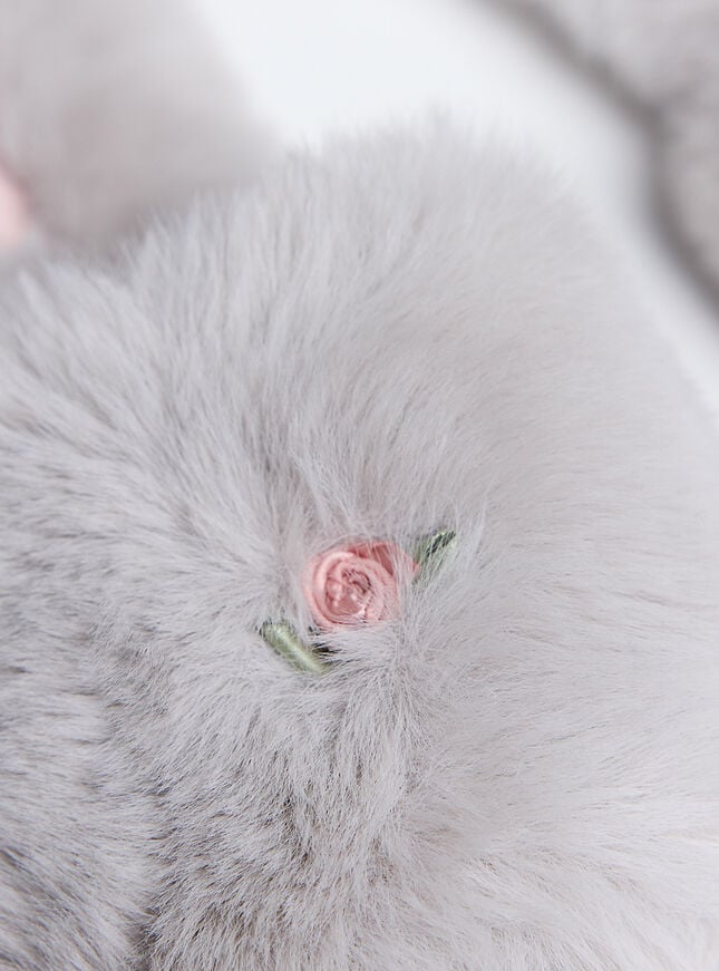 Boux Avenue Rosebud Slider Slippers - Grey