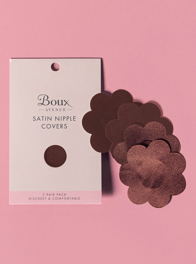 boux avenue Satin nipple covers - 04 Deep