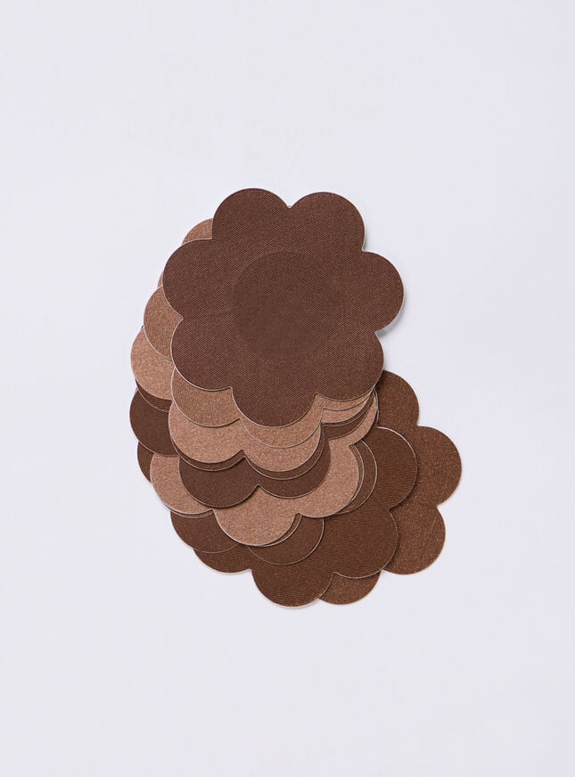 Boux Avenue Satin Nipple Petals - Chocolate