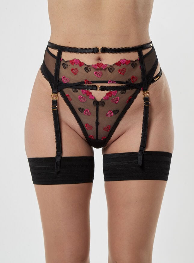 Boux Avenue Scarlette Suspender - Black Mix