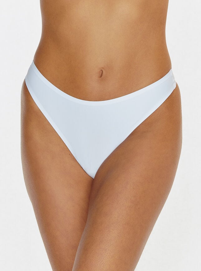 boux avenue Seamless microfibre thong - White