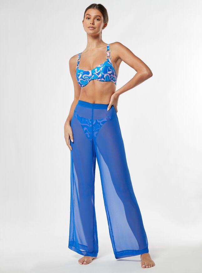 boux avenue Sheer beach trousers - Cobalt Blue