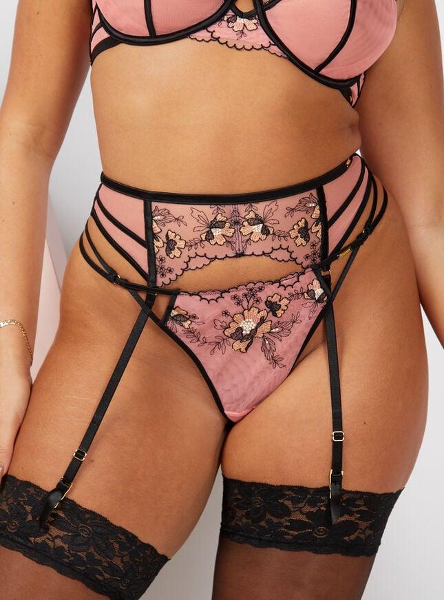 Boux Avenue Simone Suspenders - Black Mix