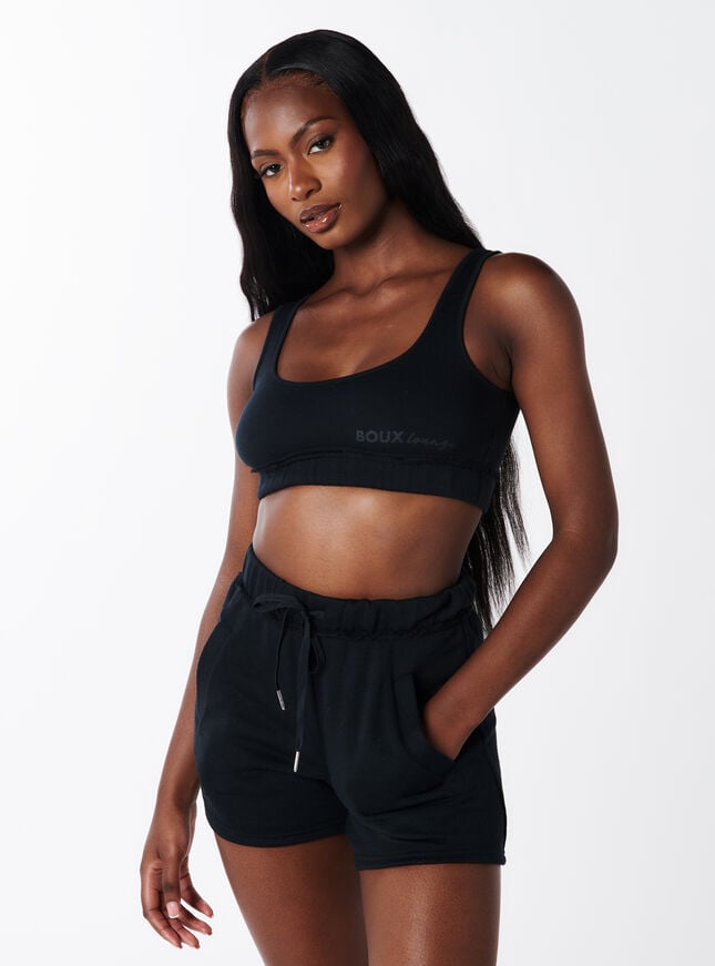 Boux Avenue Soft Sweat Shorts - Black