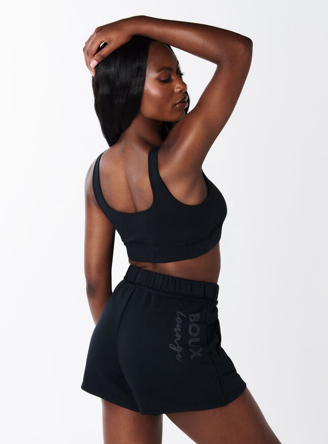 Boux Avenue Soft Sweat Shorts - Black