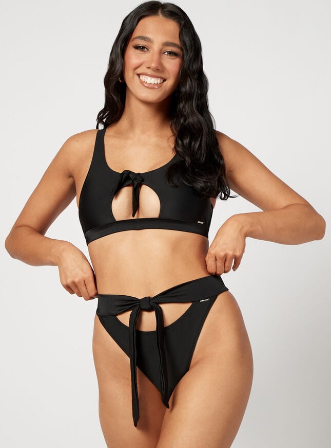 Boux Avenue St Lucia Tie Bikini Briefs - Black
