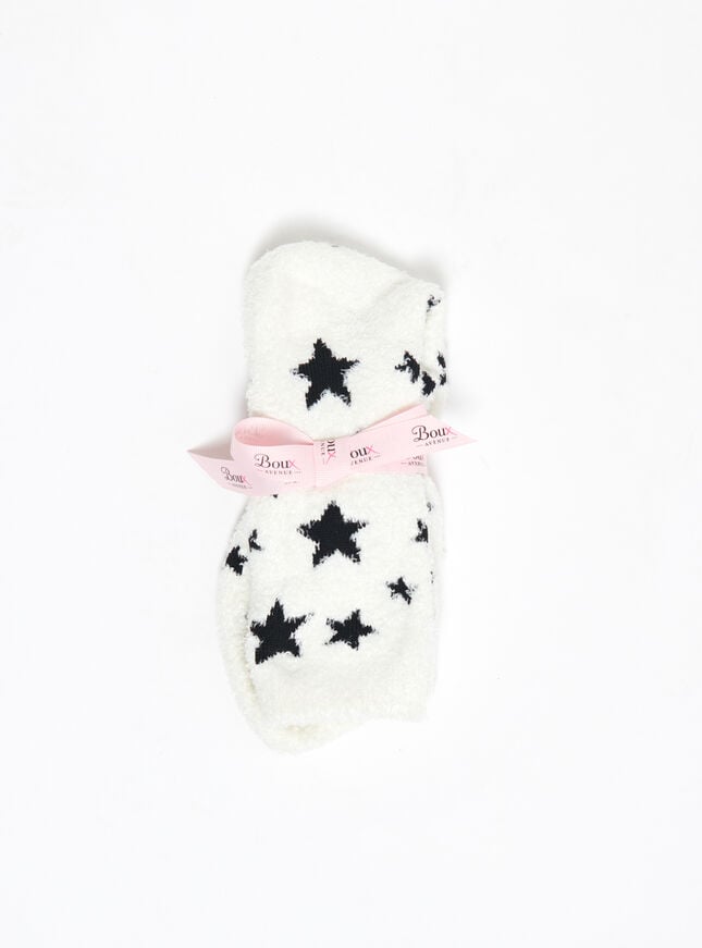 Boux Avenue Star Cosy Socks - Ivory Mix