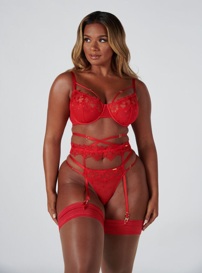 Boux Avenue Stellah Suspender - Strawberry