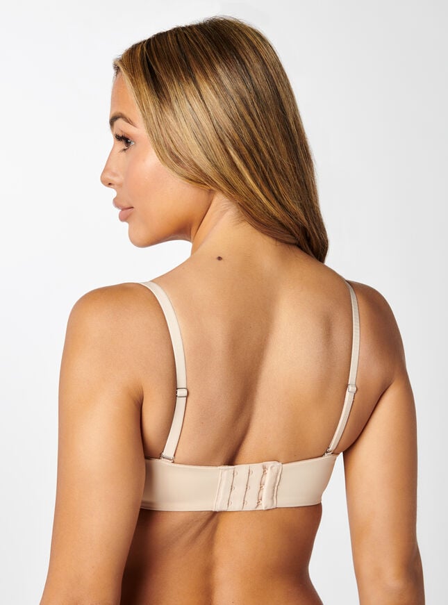 Boux Avenue Strapless Plunge Push Up Bra - Nude
