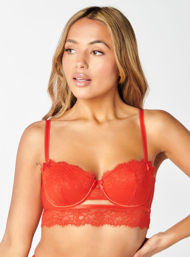 Boux Avenue Sylvia Balconette Bra - Strawberry